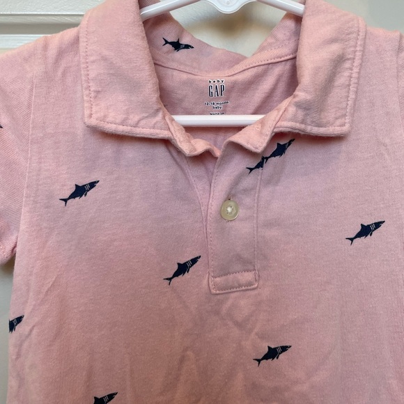 Pink Romper with Sharks - Picture 2 of 4